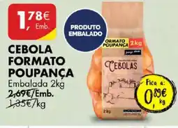 Pingo Doce Cebola formato poupança embalada promoção