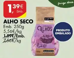 Pingo Doce Alho seco promoção