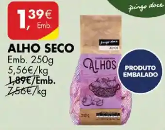 Pingo Doce Alho seco promoção