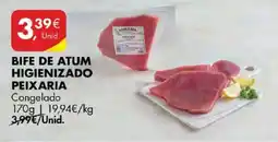Pingo Doce Bife de atum higienizado peixaria congelado promoção