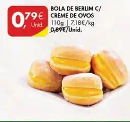 Pingo Doce Bola de berlim c/ creme de ovos promoção