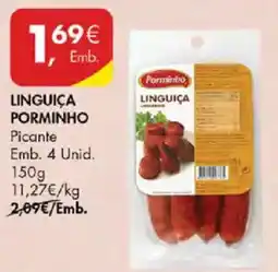 Pingo Doce Linguiça porminho promoção