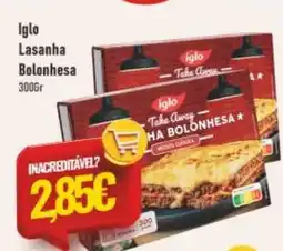 Belita Iglo Lasanha Bolonhesa promoção