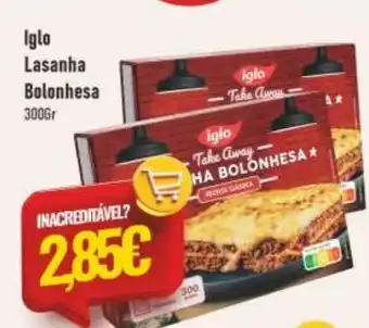 Belita Iglo Lasanha Bolonhesa promoção