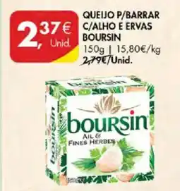 Pingo Doce Queijo p/barrar c/alho e ervas boursin promoção