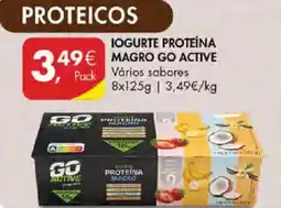 Pingo Doce Iogurte proteína magro go active promoção