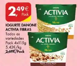 Pingo Doce Iogurte danone activia fibras promoção