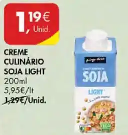 Pingo Doce Creme culinário soja light promoção