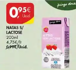Pingo Doce Natas s/ lactose promoção