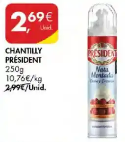 Pingo Doce Chantilly président promoção