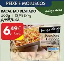 Pingo Doce Bacalhau desfiado promoção