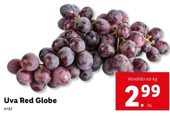 Lidl Uva Red Globe promoção