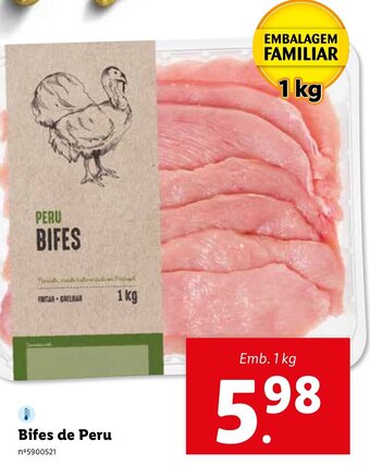 Lidl Bife de Peru 1kg promoção