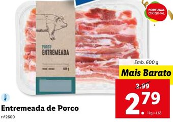 Lidl Entremeada de Porco 600g promoção