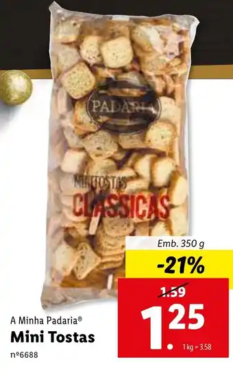 Lidl A Minha Padaria Mini Tostas 350g promoção