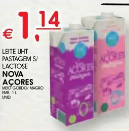 Meu Super Leite uht pastagem s/ lactose nova açores promoção