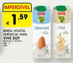 Meu Super Bebida vegetal amendoa/ aveia vive soy promoção