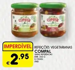 Meu Super Refeições vegetarianas compal promoção