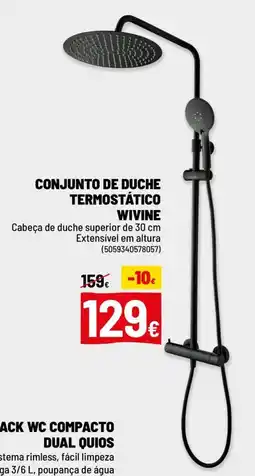 Brico Depôt Conjunto de duche termostático wivine promoção