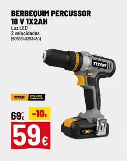 Brico Depôt Berbequim percussor 18 v 1x2ah promoção