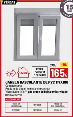 Brico Depôt Janela basculante de pvc 117x100 promoção