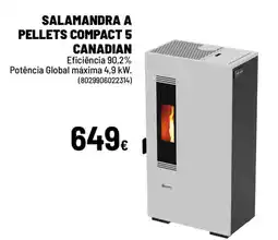 Brico Depôt Salamandra a pellets compact 5 canadian promoção