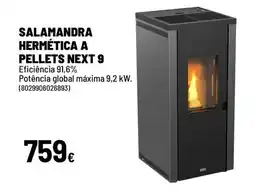 Brico Depôt Salamandra hermética a pellets next 9 promoção