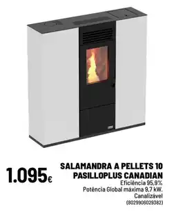 Brico Depôt Salamandra a pellets 10 pasilloplus canadian promoção