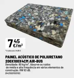 Brico Depôt Painel acústico de poliuretano 200x100x4cm air-bus promoção