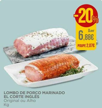 El Corte Inglés Lombo suíno promoção