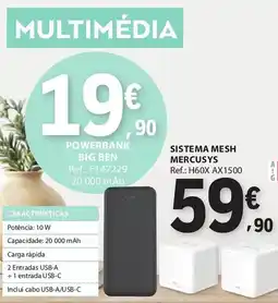 E.Leclerc Powerbank big ben promoção