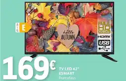 E.Leclerc Tv led 42" esmart frameless promoção