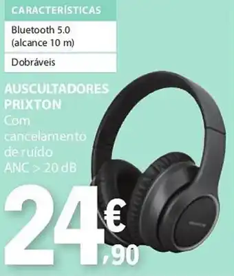 E.Leclerc Auscultadores prixton promoção