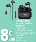 E.Leclerc Auriculares intrauditivos daewoo promoção