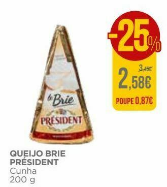 El Corte Inglés Queijo brie président promoção
