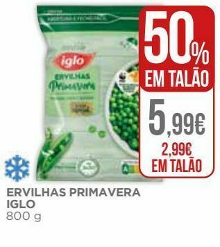 El Corte Inglés Ervilhas verdes iglo promoção
