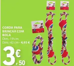 E.Leclerc Corda para brincar com bola promoção