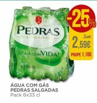 El Corte Inglés Água com gás pedras salgadas promoção