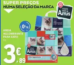 E.Leclerc Areia aglomerante para gato promoção