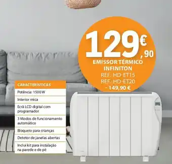 E.Leclerc Emissor térmico infiniton promoção