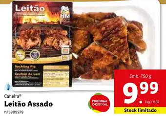 Lidl Caneira Leitão Assado 750g promoção
