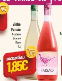 Belita Vinho Faisão promoção