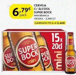 Spar Cerveja c/alcool super bock promoção