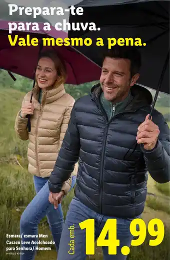 Esmara/esmara Men Casaco Leve Acolchoado para Senhora/Homem