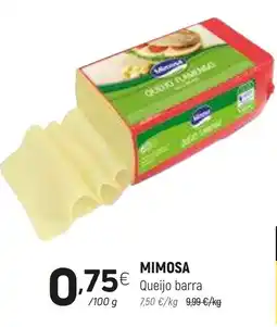 Coviran MIMOSA Queijo barra promoção