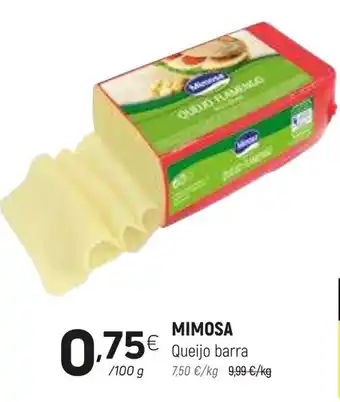 Coviran MIMOSA Queijo barra promoção