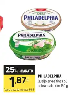 Coviran PHILADELPHIA Queijo ervas finas ou cabra e alecrim promoção