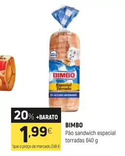 Coviran BIMBO Pão sandwich especial torradas promoção