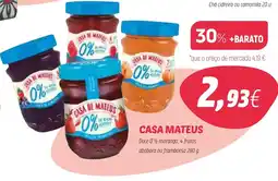 Coviran CASA MATEUS Doce 0% morango, 4 frutos, abóbora ou framboesa promoção