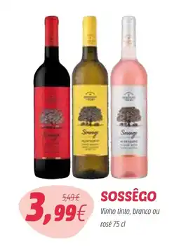 Coviran SOSSÊGO Vinho tinto, branco ou rosé promoção